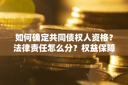 武汉如何确定共同债权人资格？法律责任怎么分？权益保障技巧揭秘！