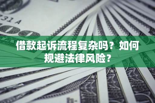 武汉借款起诉流程复杂吗？如何规避法律风险？