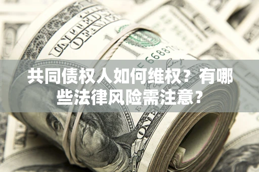 武汉共同债权人如何维权？有哪些法律风险需注意？