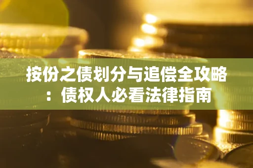 武汉按份之债划分与追偿全攻略：债权人必看法律指南