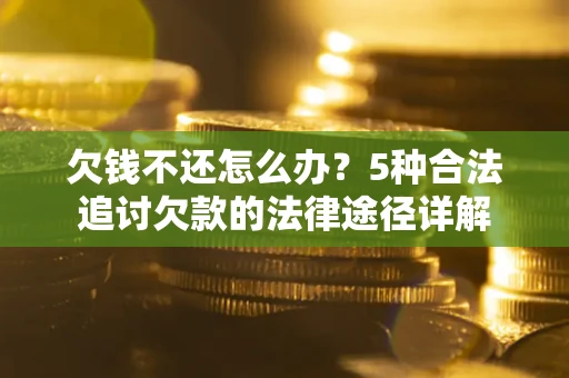 武汉欠钱不还怎么办？5种合法追讨欠款的法律途径详解