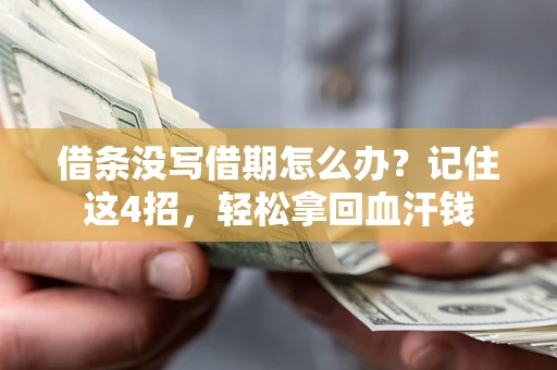 武汉借条没写借期怎么办？记住这4招，轻松拿回血汗钱